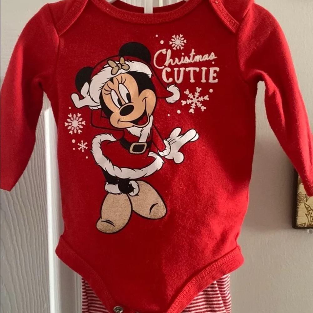 Carter's Red Matching Bodysuit Set with Festive Design